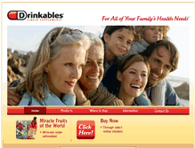 Tablet Screenshot of drinkables.com